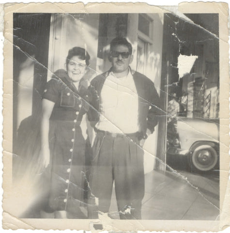 My father and his twin sister in Cuba