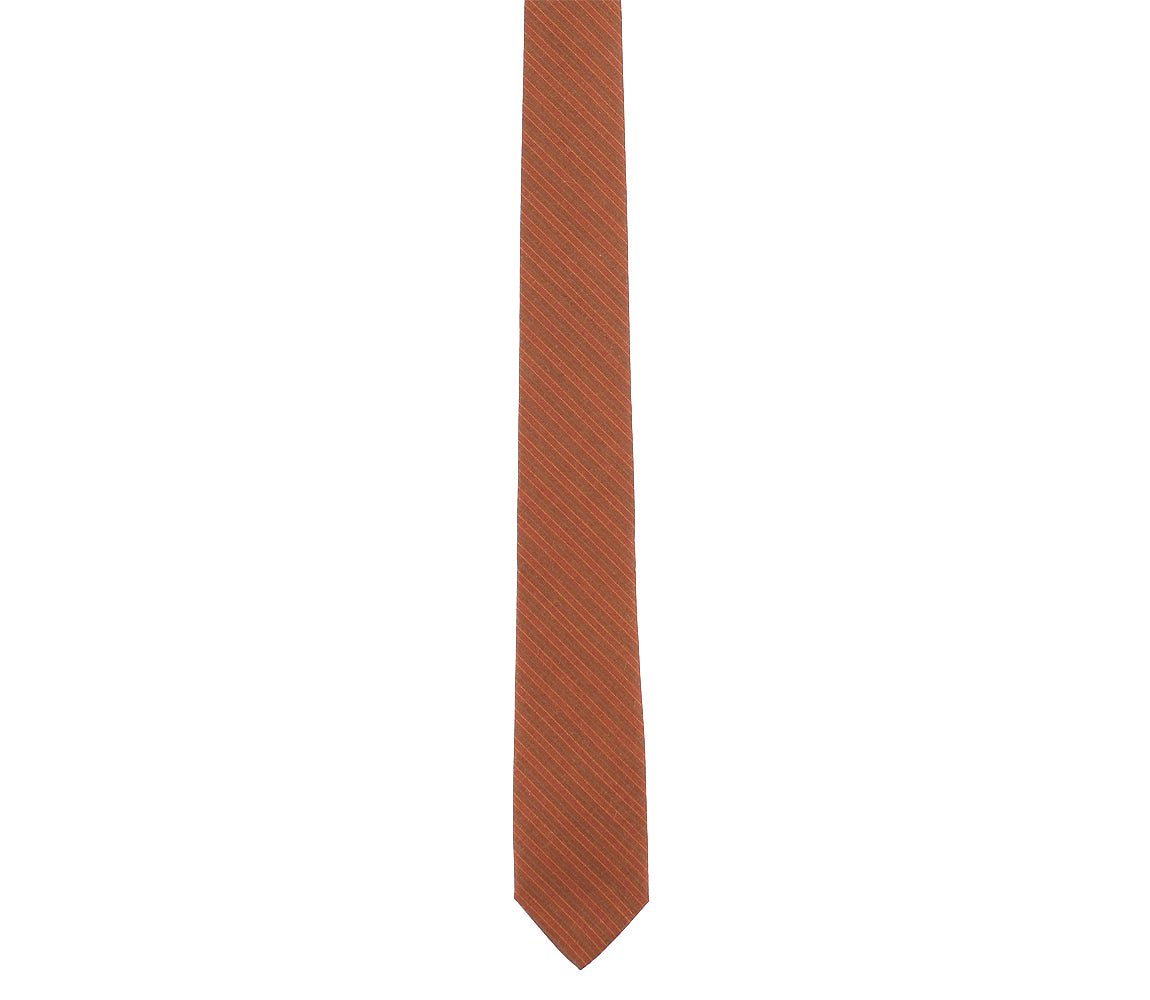 Brown and Tan Wool Tie – German Valdivia - Official Online Boutique