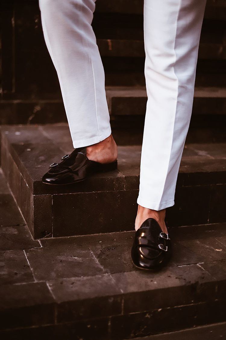 TANGERINE 7 BRUSHED BLACK MULES