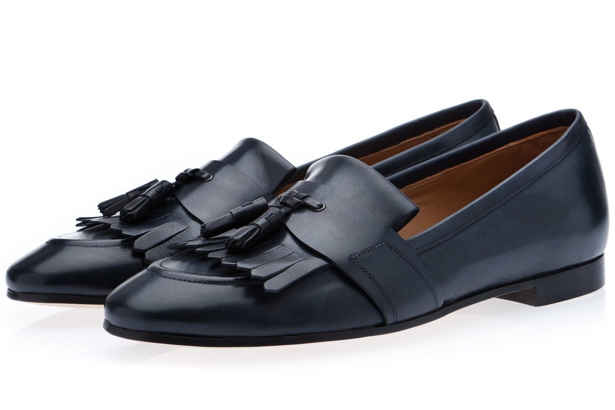 ROMEO TOLEDO NAVY LOAFERS