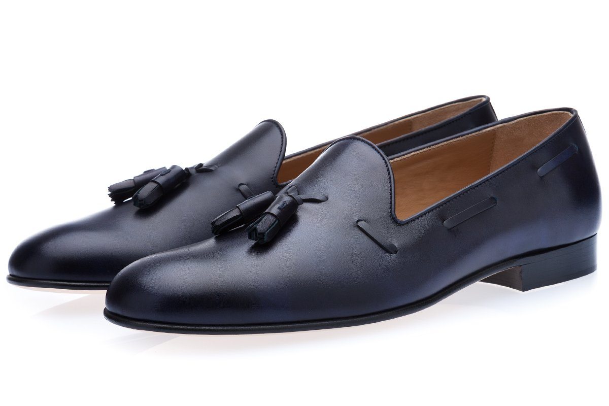 navy loafers
