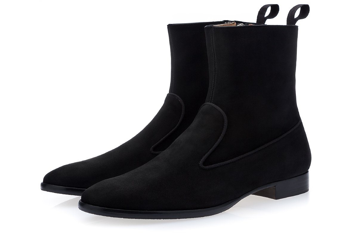 HARLEY SOFTY BLACK ANKLE BOOTS