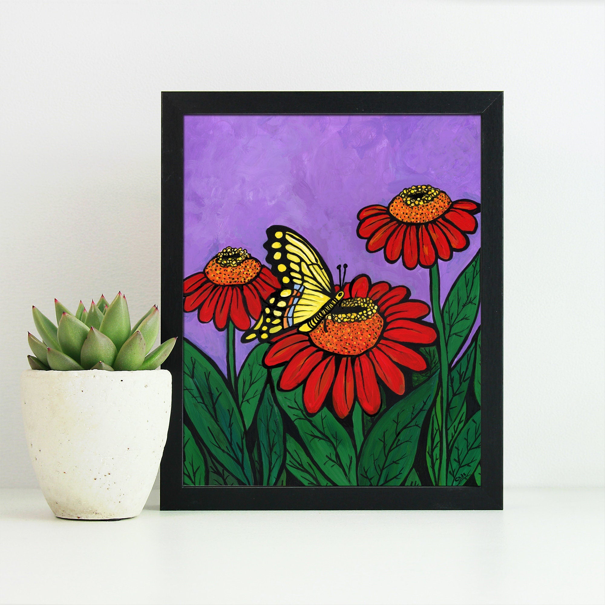 Monarch Butterfly Art Print - Claudine Intner