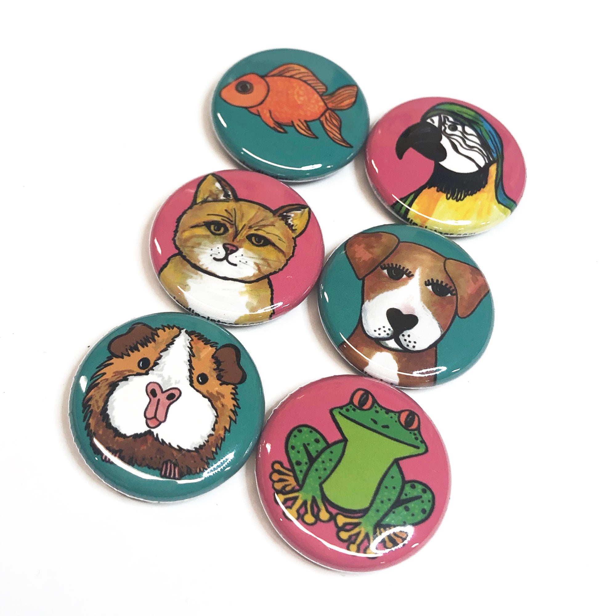 3 Cat Lover Theme Designs, Different & Fun ~ Magnetic Exchangeable Retractable ID Badge Reel System - You Pick Reel Style