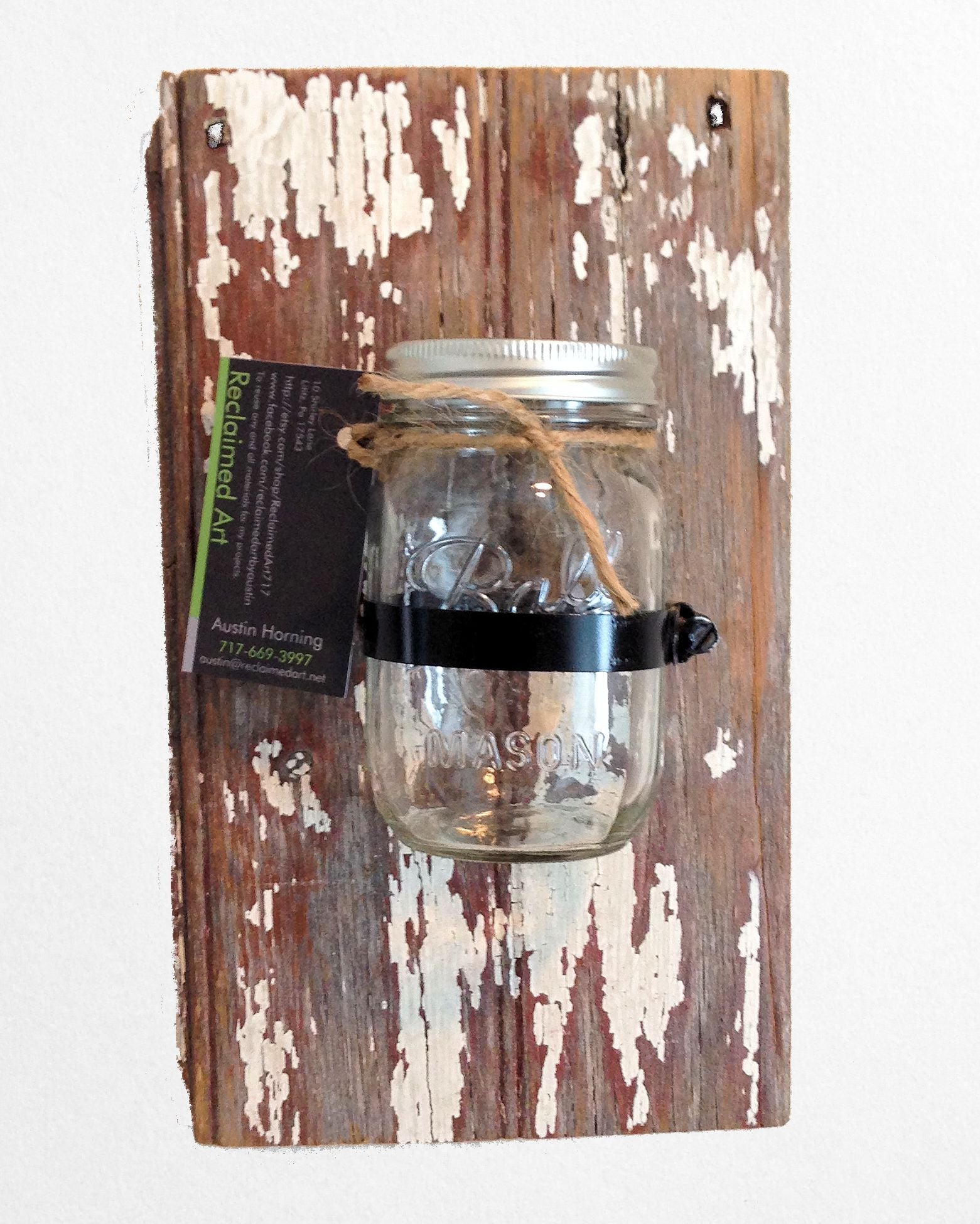 Single Mason Jar Wall Sconce