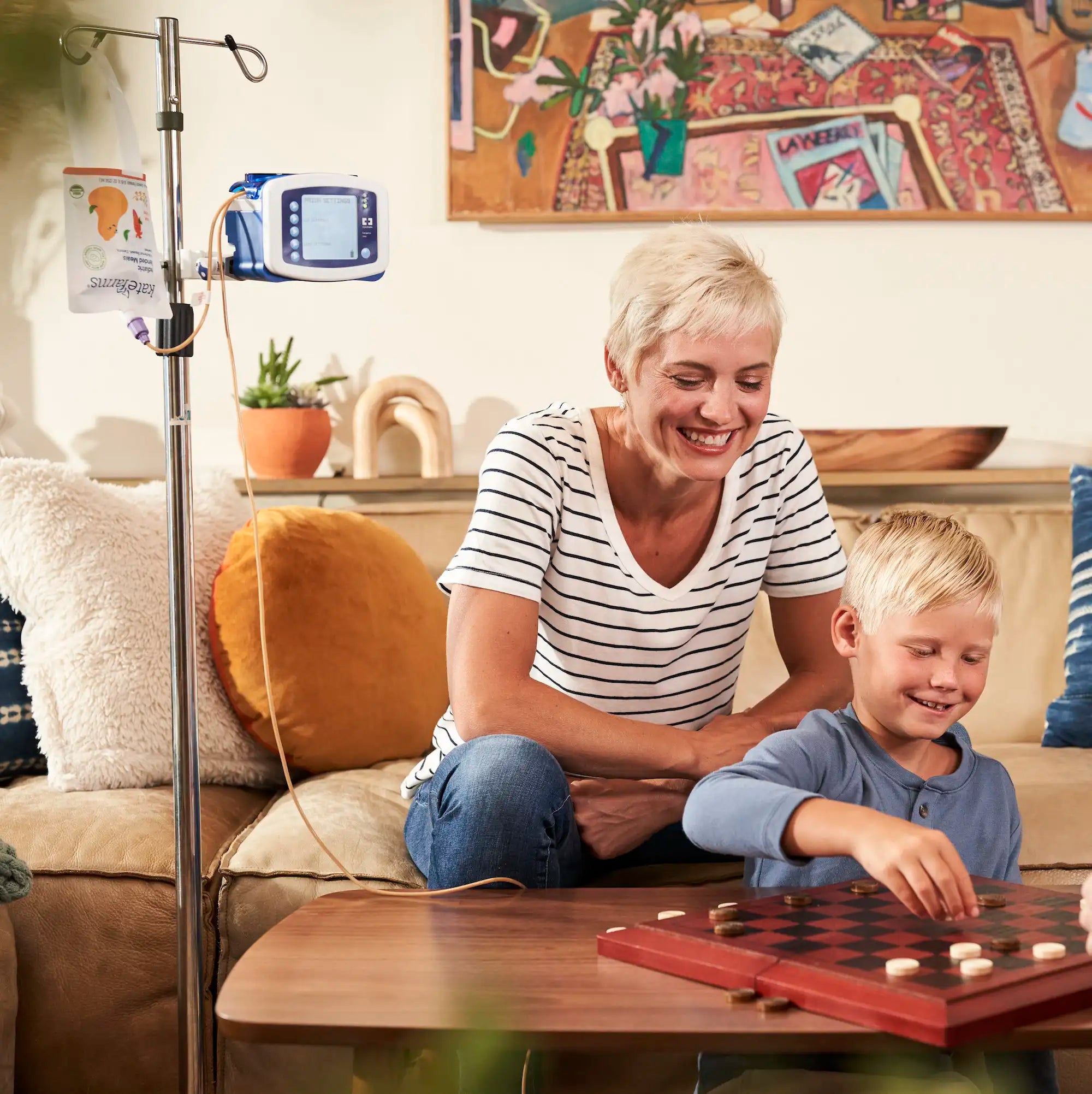 Family playing