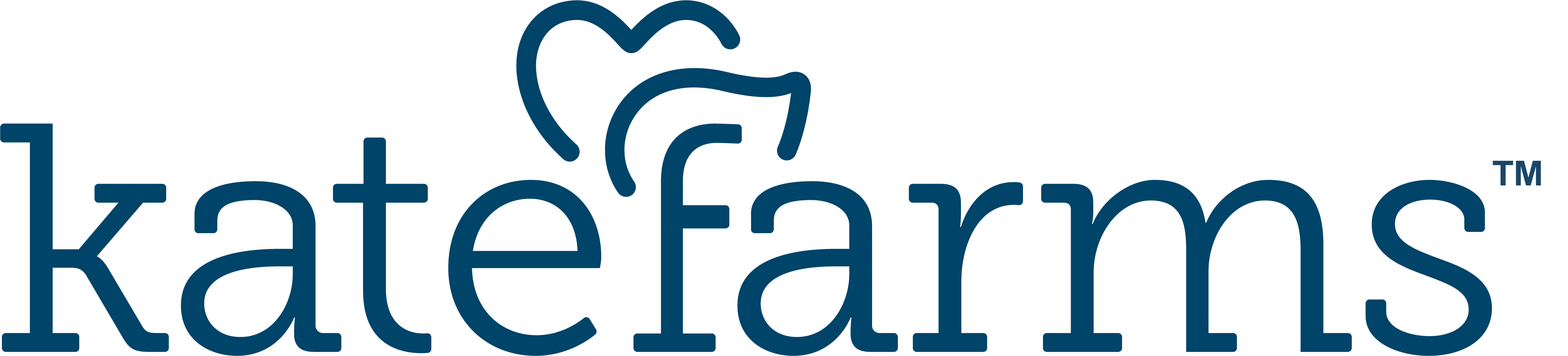 kate farms logo in navy