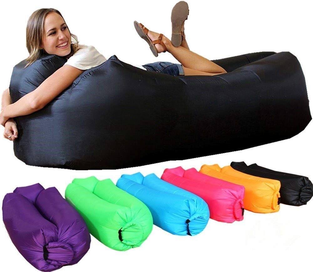 inflatable folding sleeping bag for beach camping