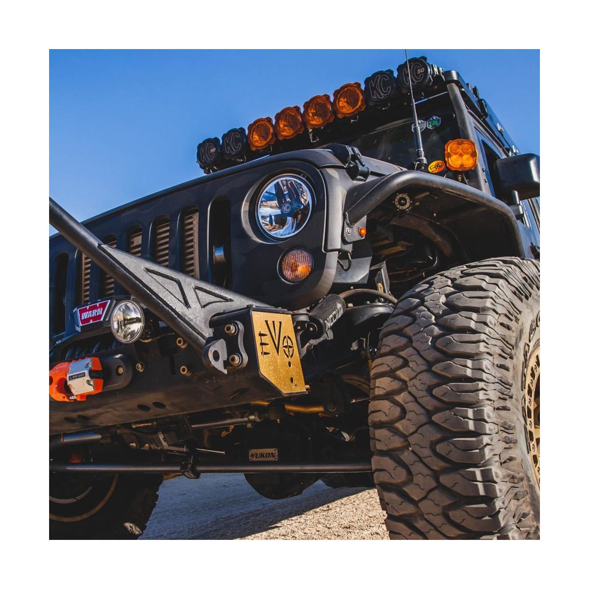 KC HiLites FLEX ERA® 4 - 2-Light System - Pillar Mount - 80W Combo Beam - for Jeep JK