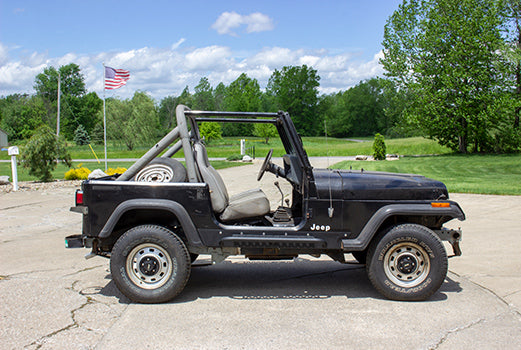 Fishbone 1987-1995 YJ Wrangler Rock Slider with Tube Step - Roof Top  Overland