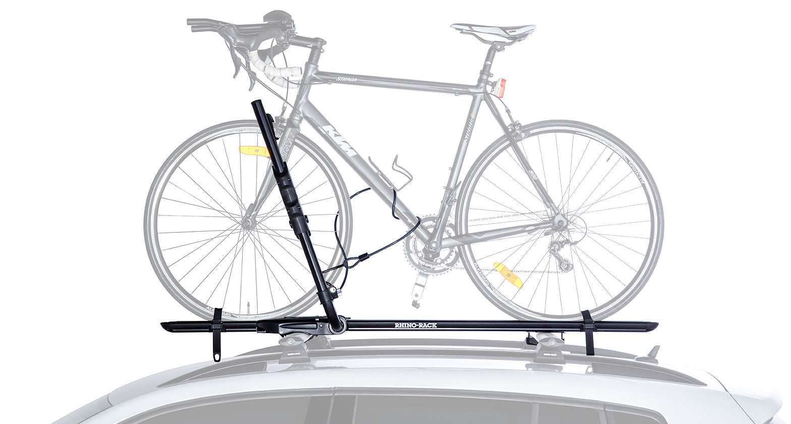 rhino rack roof top hybrid bike carrier