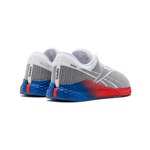 reebok crossfit red white and blue shoes