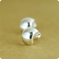 sterling-silver-chunky-shiny-polished-half-hoop-circle-dome-square-drop-earrings