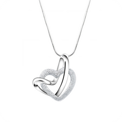 sterling-silver-floating-sandblasted-love-heart-knot-charm-pendant-necklace