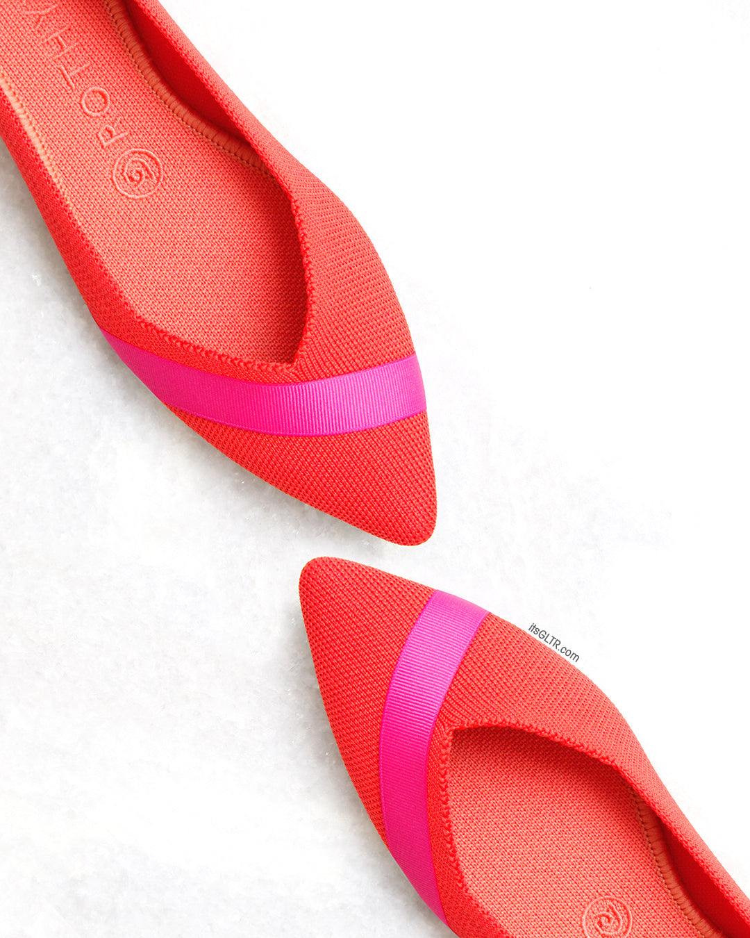 rothys hot pink flats