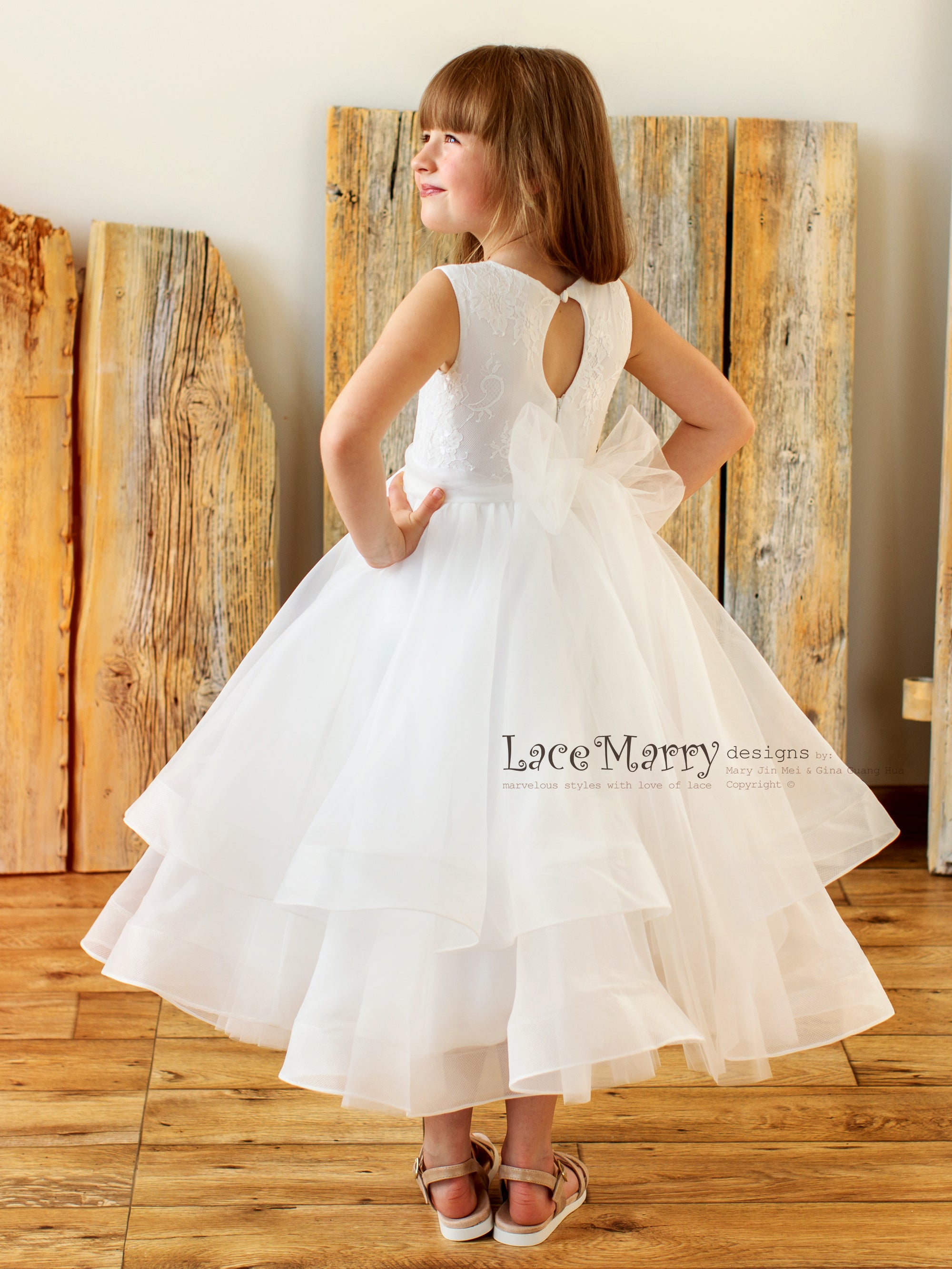 Satin Flower Girl Dress, Long Sleeve Flower Girl Dress, Junior Bridesmaid  Dress, White Flower Girl Dress, Girl Wedding Dress,baby Girl Dress -   New Zealand