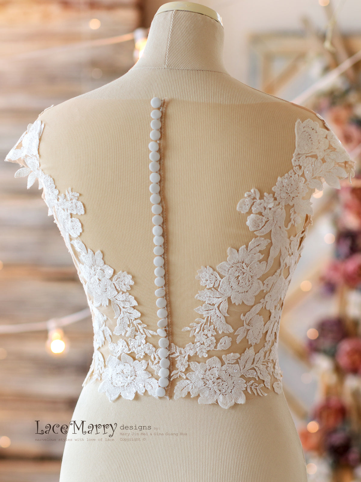 lace bridal top