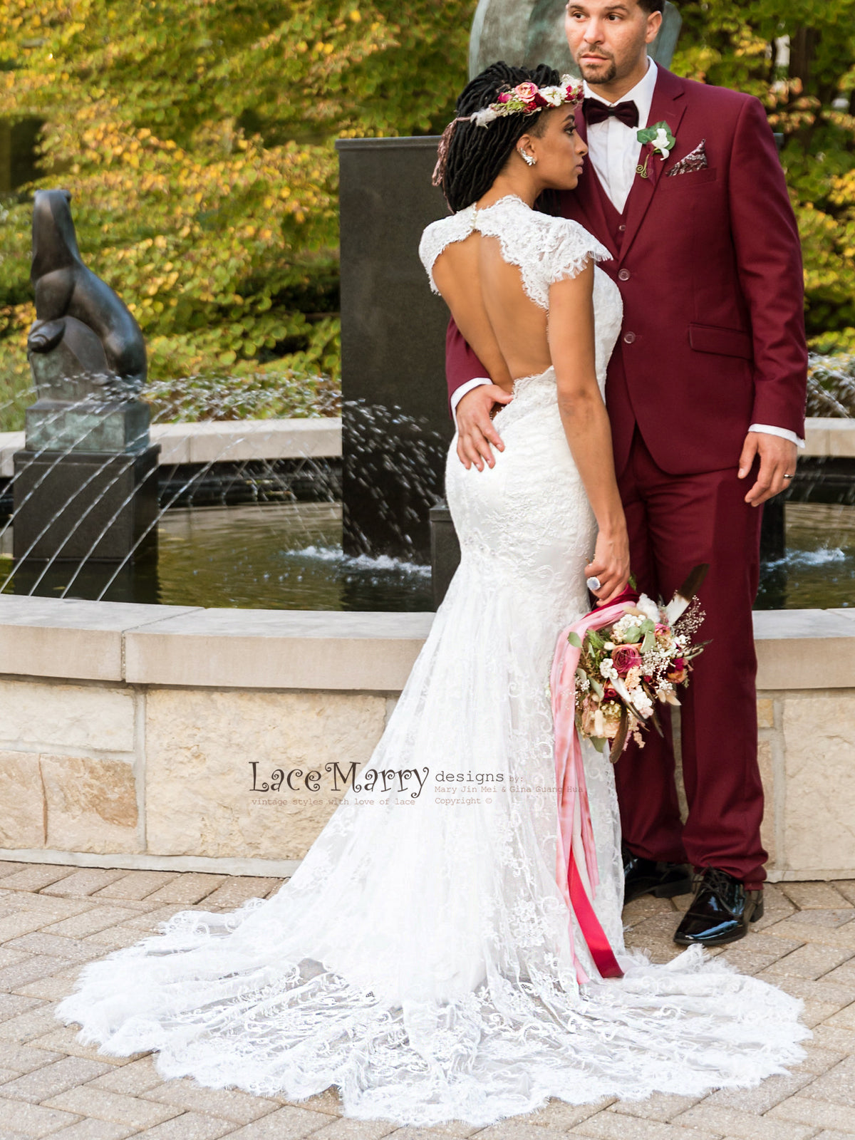open back wedding dresses with sleeves