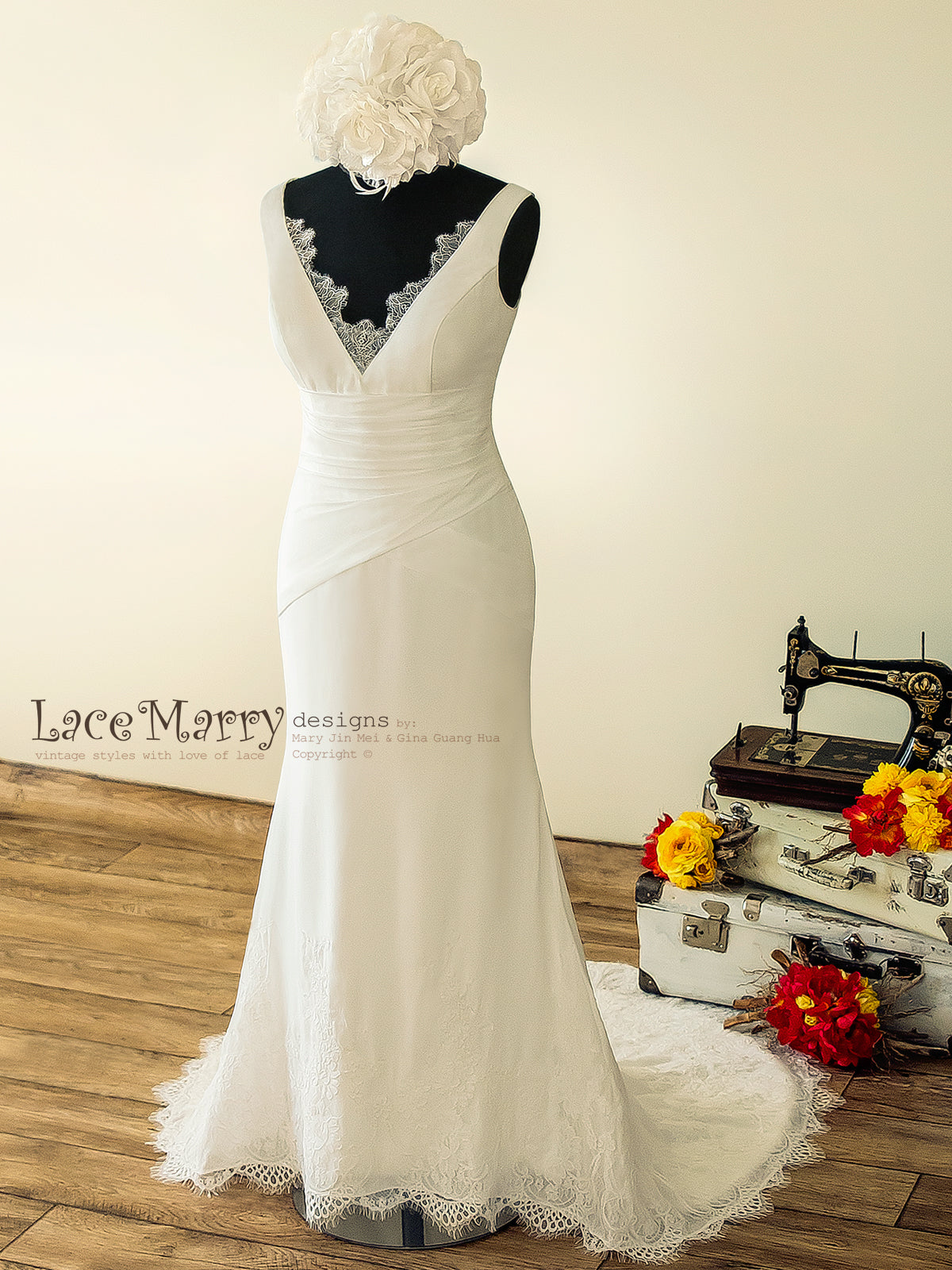 fitted sheath wedding dress