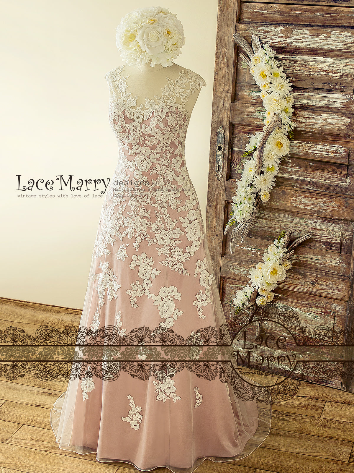 ivory rose wedding dress