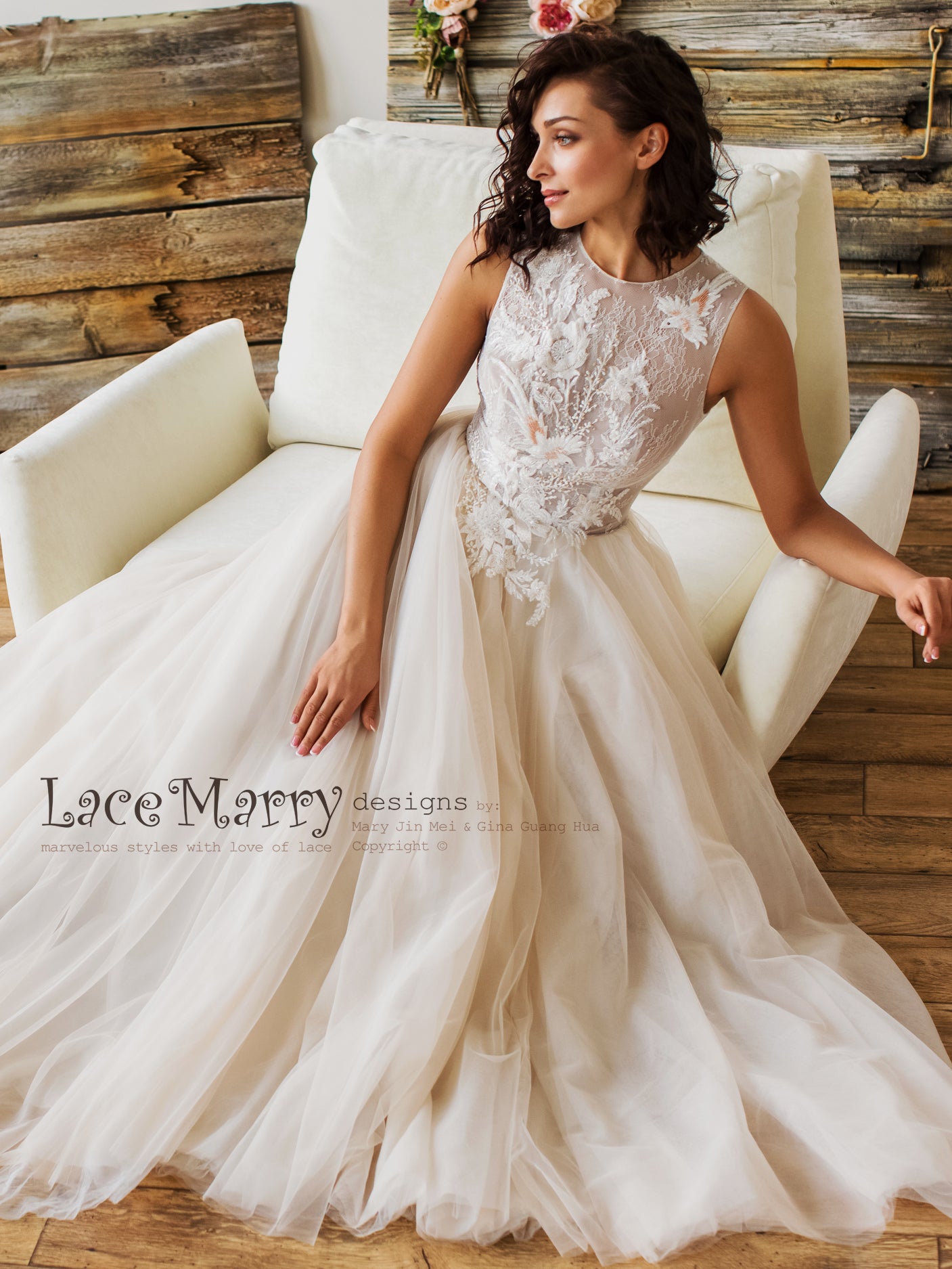 lace mary wedding dress