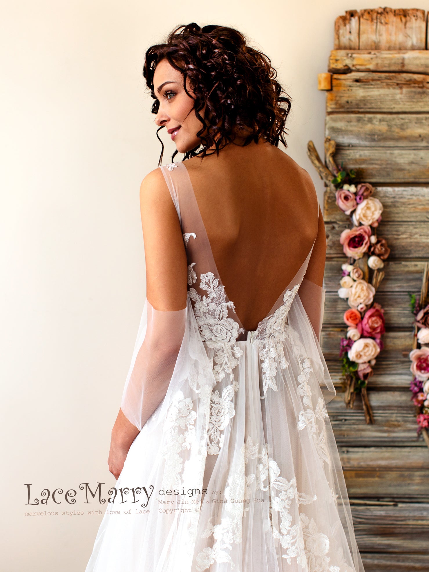 lace mary wedding dress