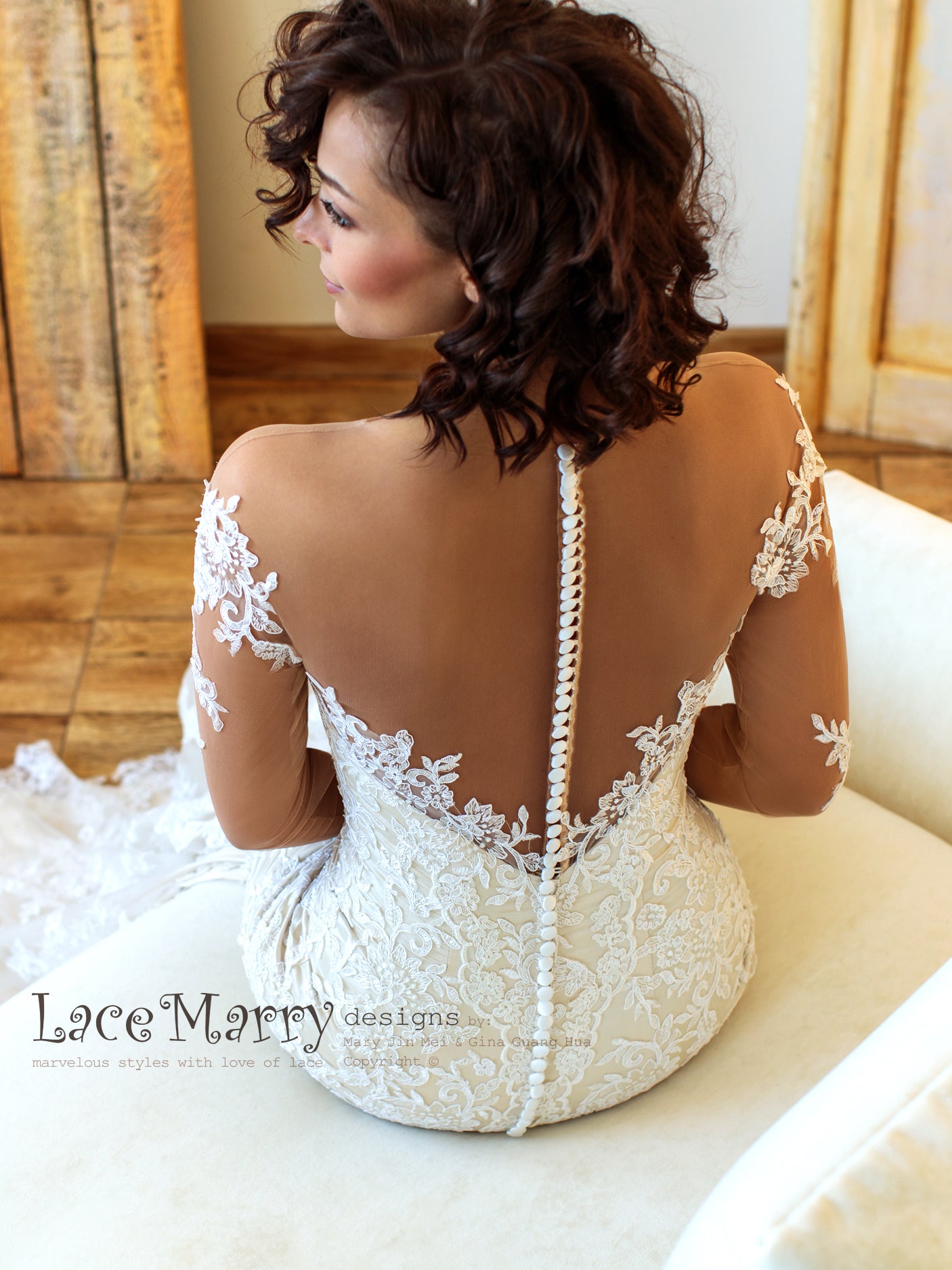 lace mary wedding dress