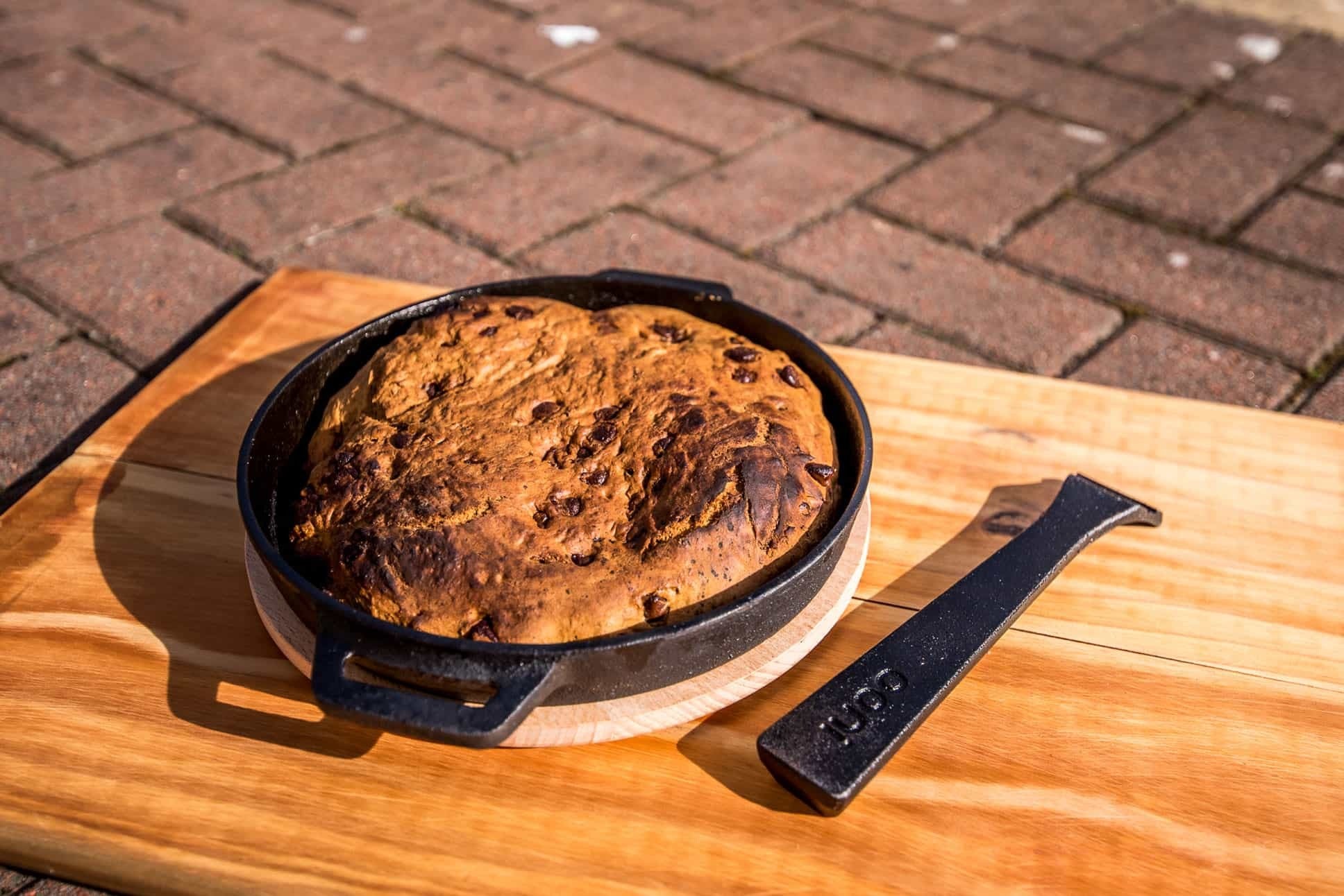 Baked Skillet Banana Bread Featured Image