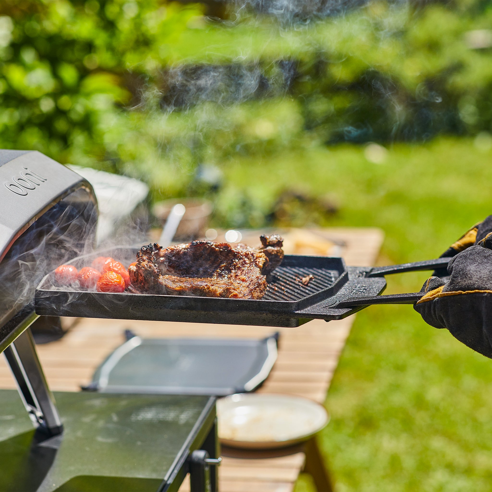 Electric Griddle with Removable Handles BBQ Grill Pan Indoor