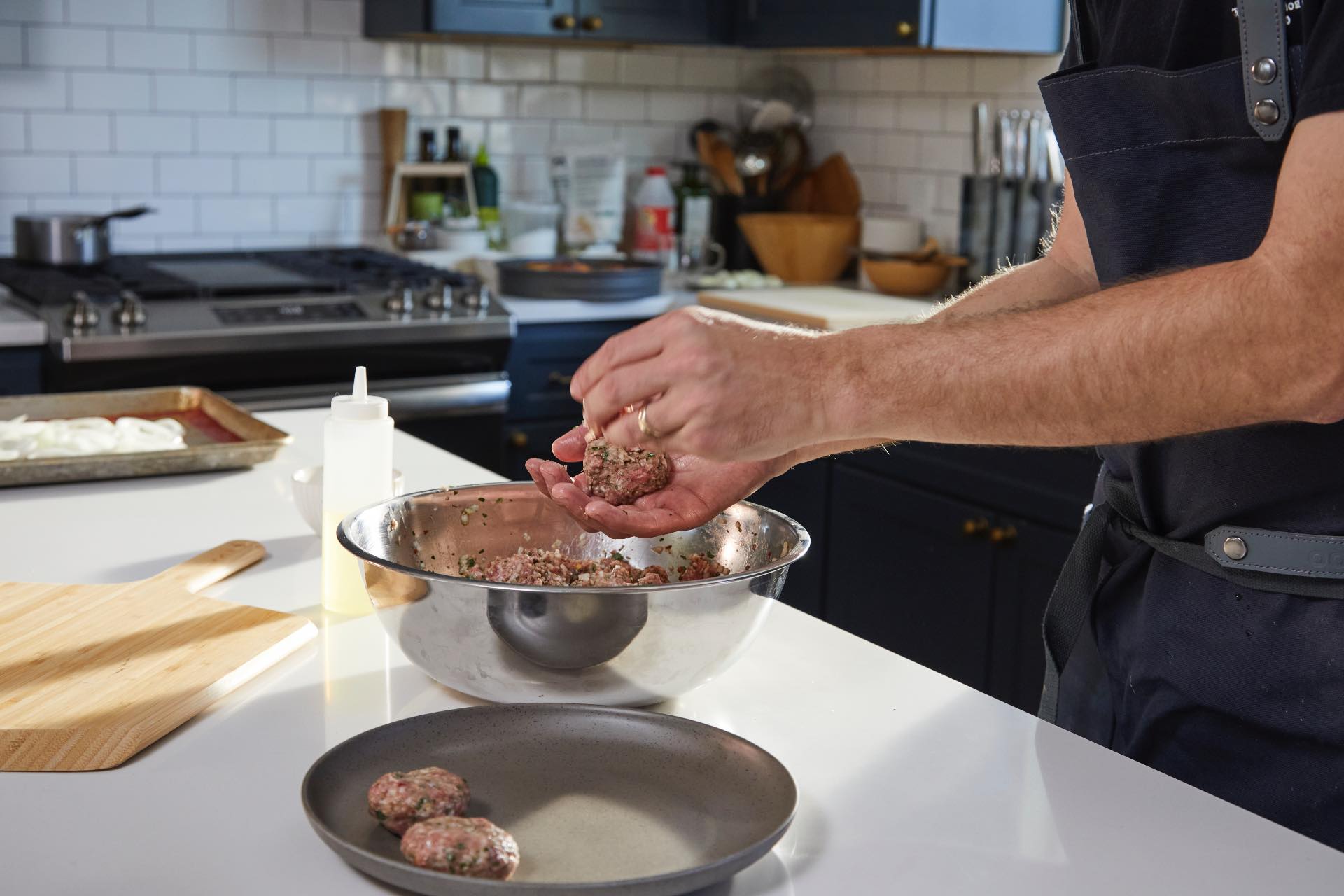 Cheesy Meatball Sliders with Caramelized Onions