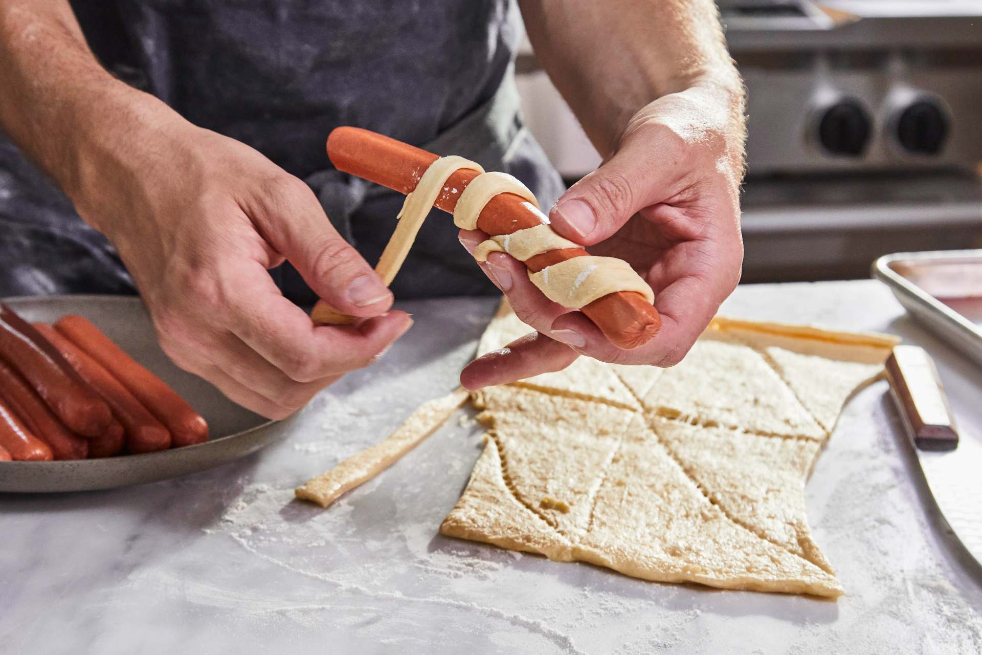 Halloween Hot Dog Mummies