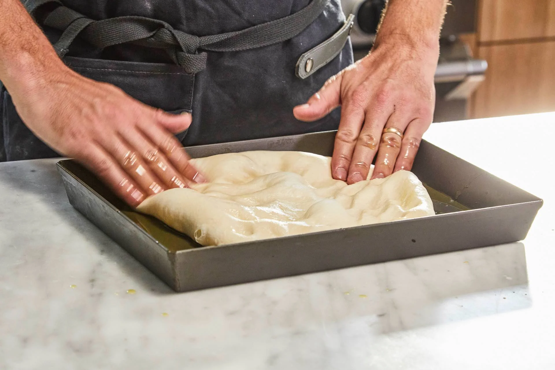 Pan-fried Sicilian-style Pizza Dough