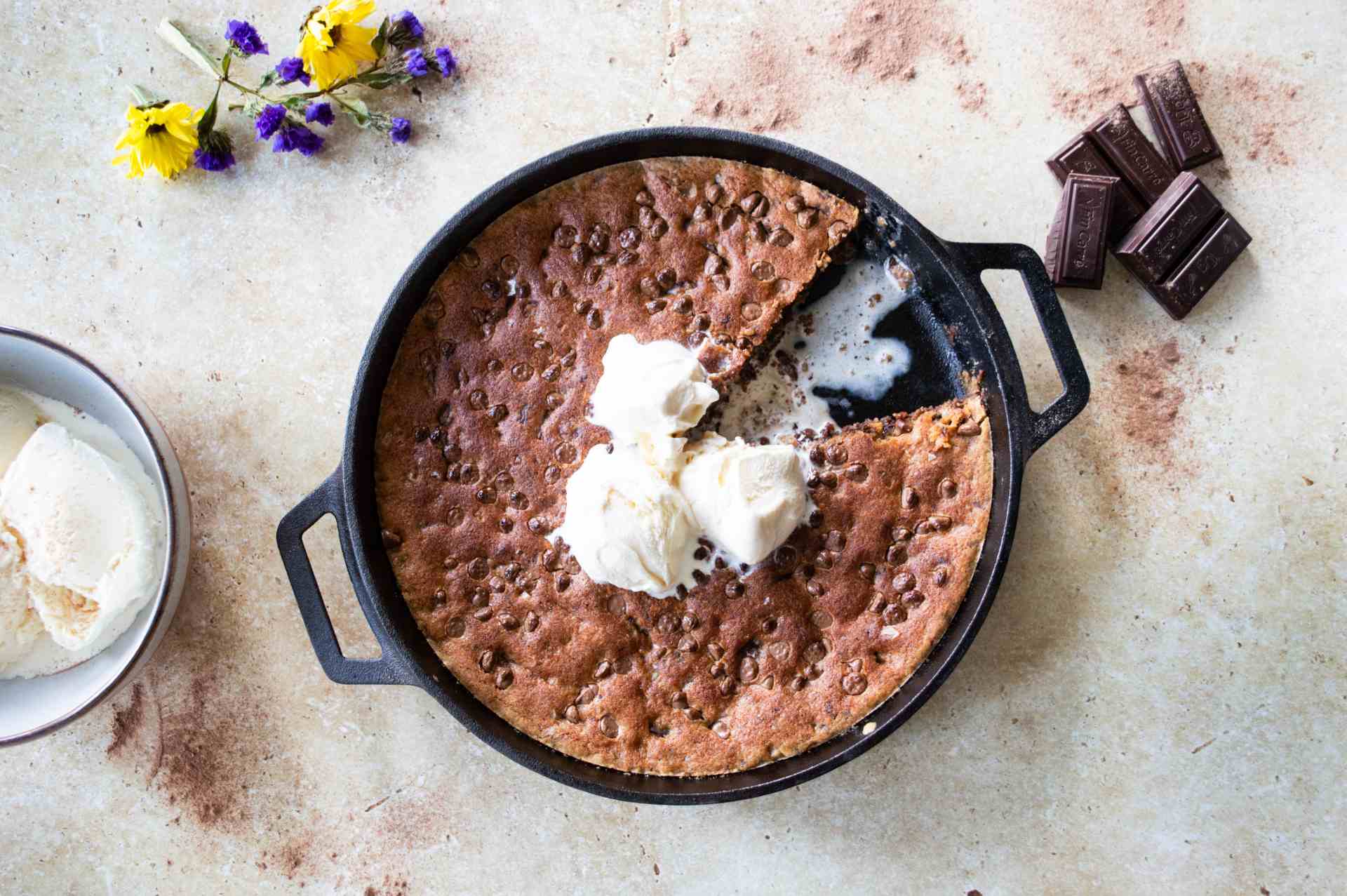 Chocolate Chip Skillet Cookie