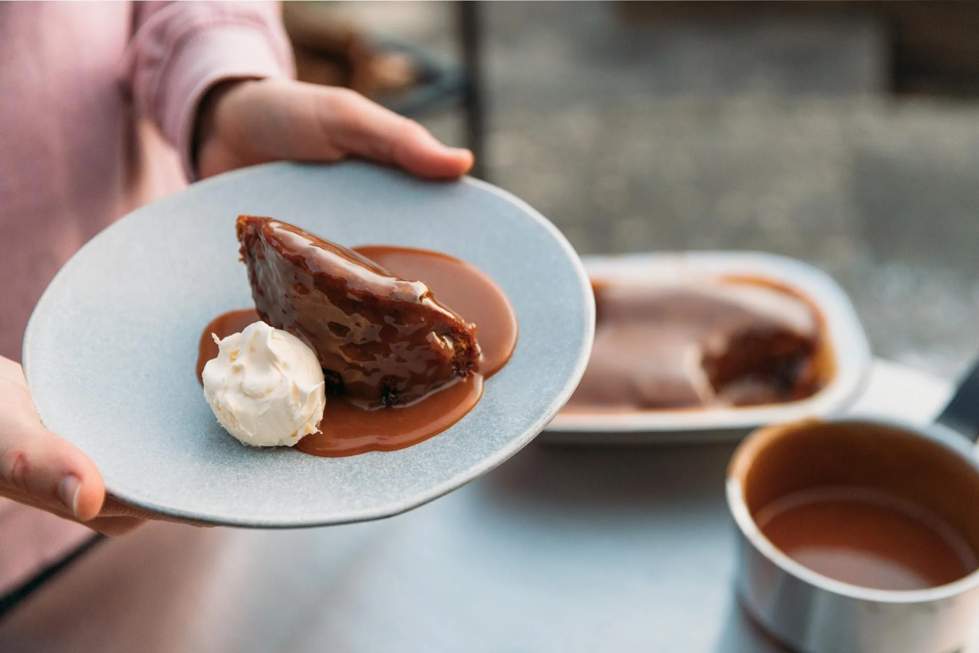 Flame-cooked Sticky Toffee Pudding