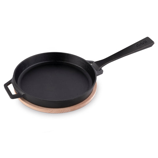  ooni Dual-Sided Grizzler Plate - Reversible Cast Iron Pan -  Cast Iron Skillet with Removable Handle - Cast Iron Griddle - Pre-Seasoned  Oven Safe: Home & Kitchen