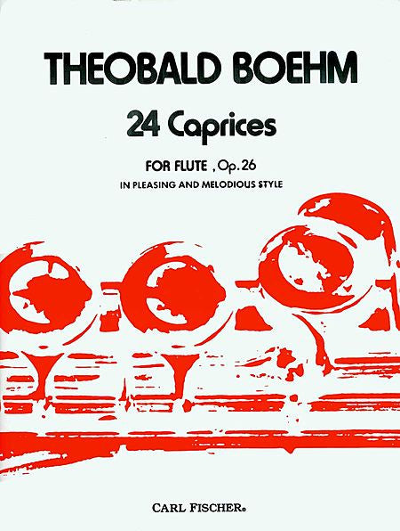 Boehm Theobald 24 Caprices For Flute Op 26 Fluteproshop