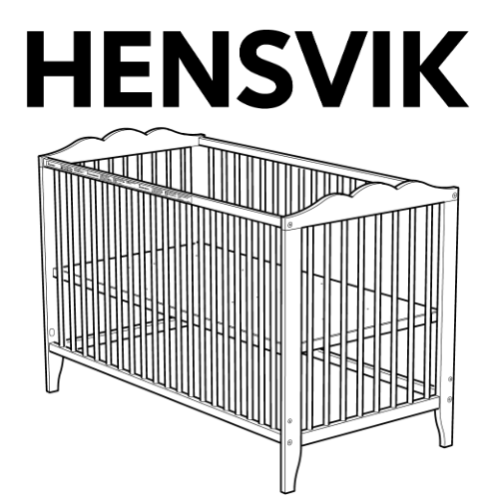 verontschuldiging investering Verrijken IKEA HENSVIK Crib Replacement Parts – FurnitureParts.com
