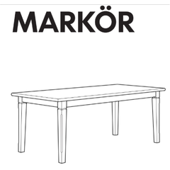 Ikea Markor Dining Table Replacement Parts Furnitureparts Com