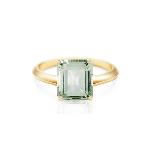 Green Amethyst Bespoke Cocktail Ring by Augustine Jewels