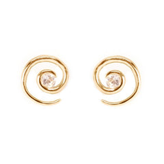 Rose Gold Morganite Spiral Earrings by Augustine Jewels