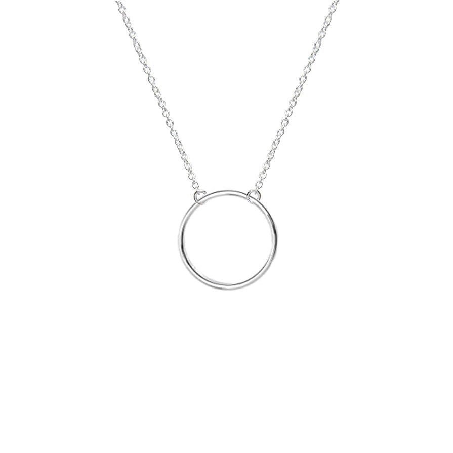 plain circle necklace