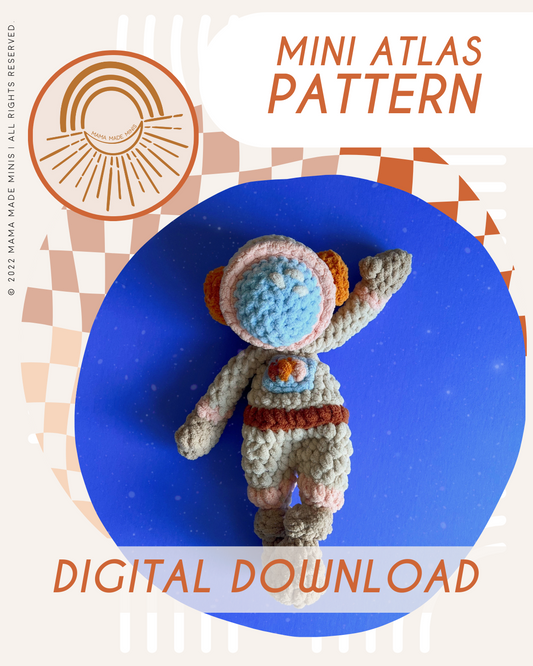 Atlas Astronaut Knotted Lovey — PATTERN (2 sizes included)