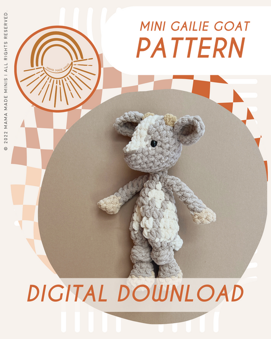 Georgie Giraffe Knotted Lovey — PATTERN MODIFICATION (Please read list –  Mama Made Minis