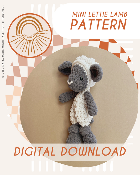 MINI Hart Highland Knotted Lovey Crochet Highland Cow PATTERN 