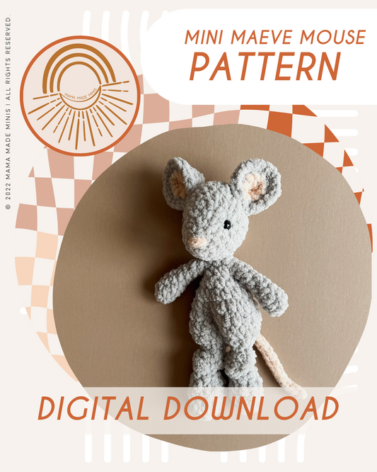 Tinysaurus Knotted Lovey — PATTERN