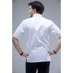 CAHITA Essential White Chef Coat Short Sleeves - Chef Skills Hk