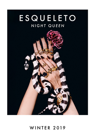 ESQUELETO Winter 2019 lookbook "Night Queen"
