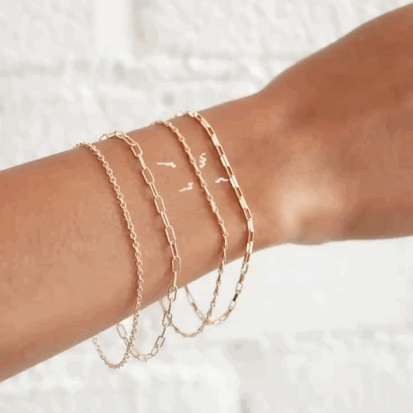 Welded permanent infinity bracelets animation
