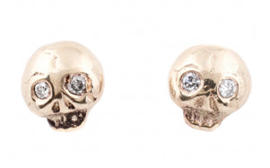 GoldSkullStuds