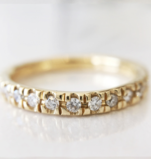 Pave Set Diamond Band